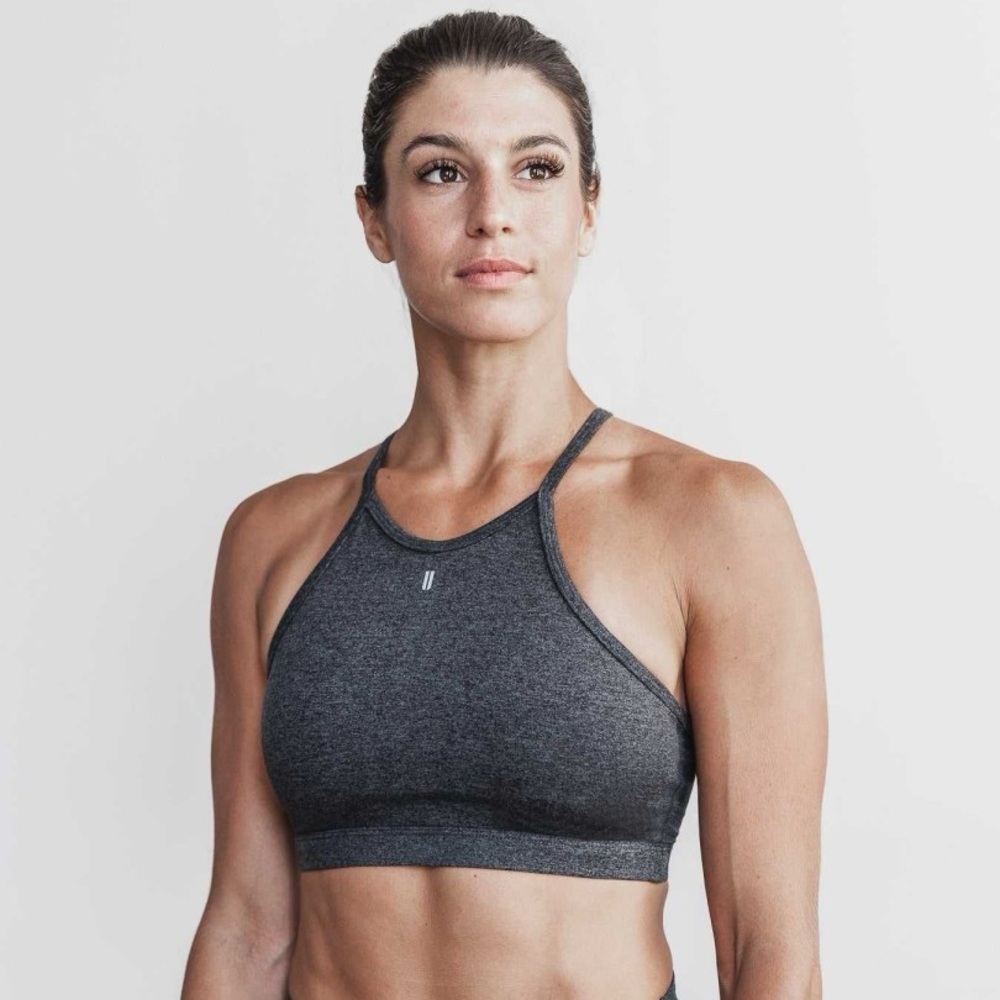 NWT NOBULL Women’s Halter Sports Bra - XS - Charcoal Matte